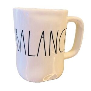Rae Dunn Balance Mug NWT Coffee Tea ceramic gift black white